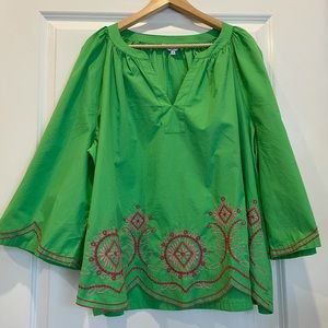 Crown & Ivy Curvy Women’s Top with Scalloped Hem